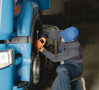 Truck tyre repair